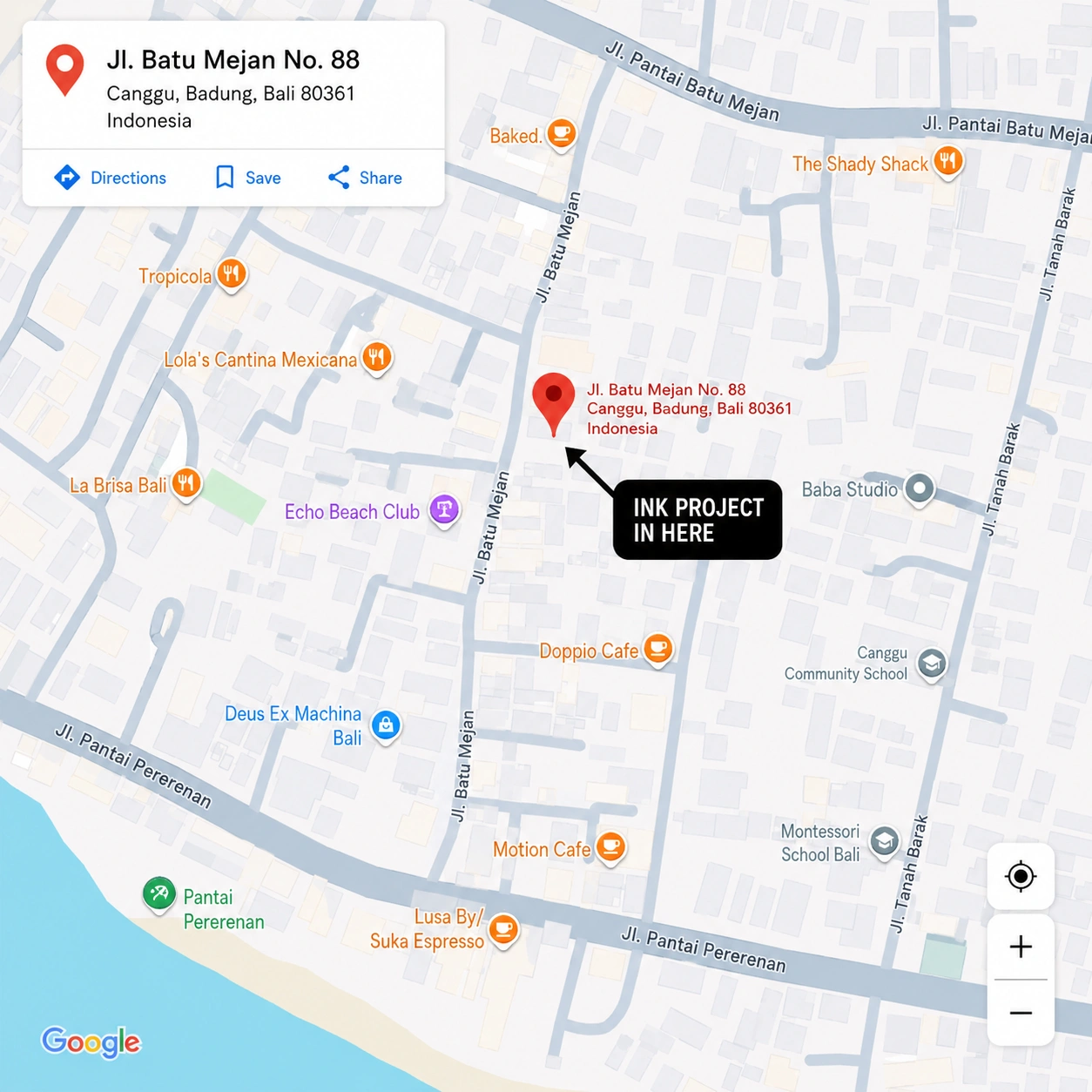 Canggu location